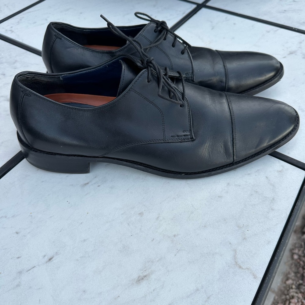 Cole Haan Classic Black Leather Men's Dress Shoes big size 13 Men’s nice !!